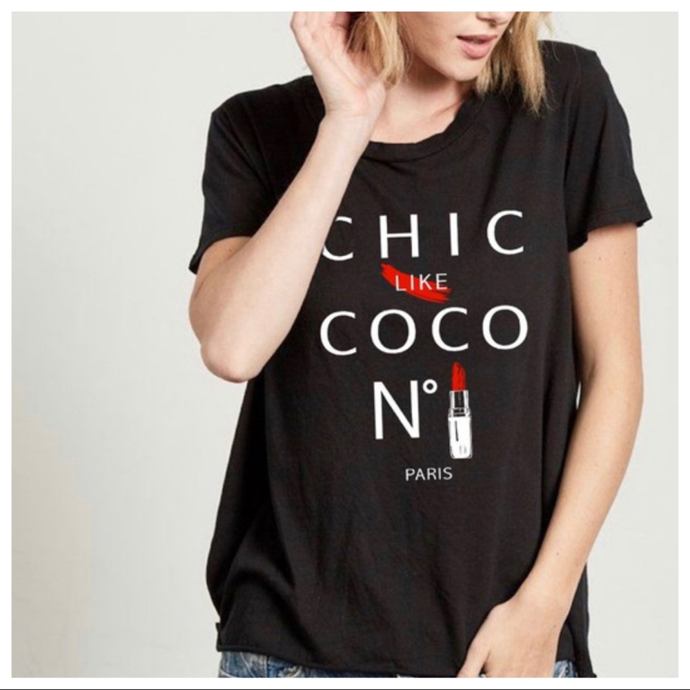 White fabulous Vintage Graphic Chic Tee - Picture 2 of 2